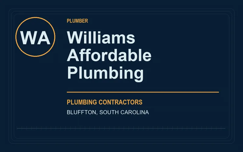 Williams Affordable Plumbing in Bluffton, South Carolina