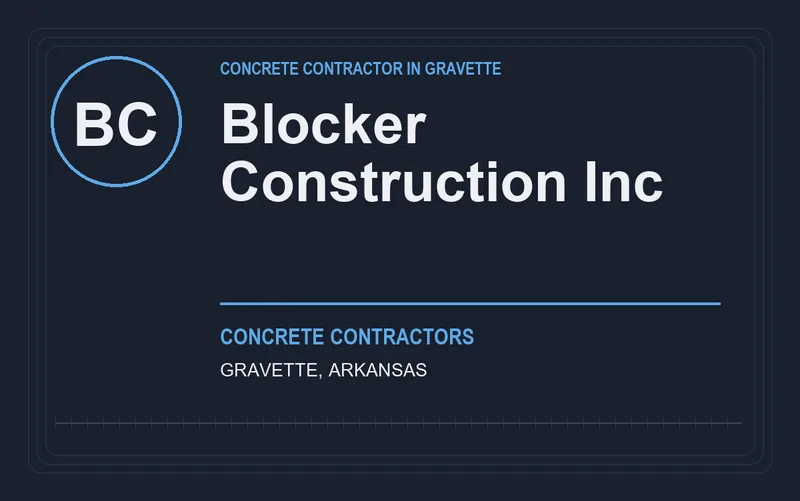 Blocker Construction Inc in Gravette, Arkansas