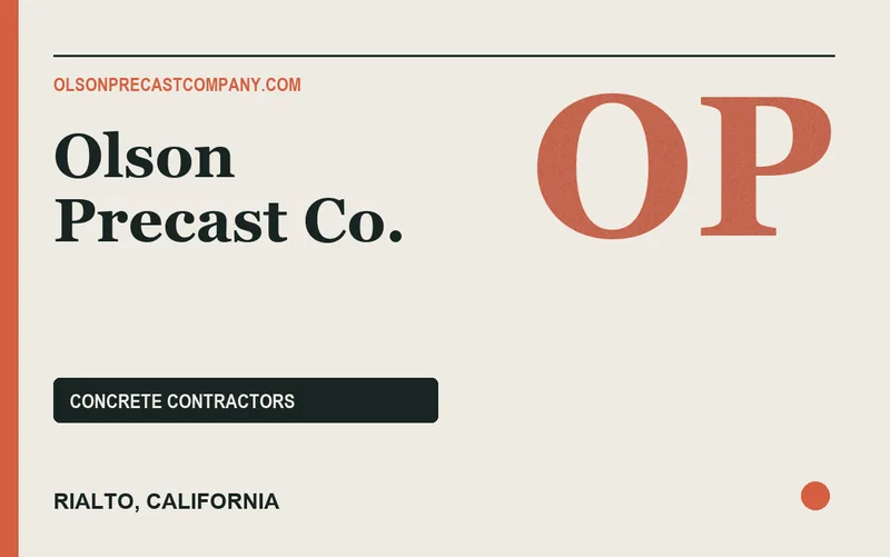 Olson Precast Co. in Rialto, California