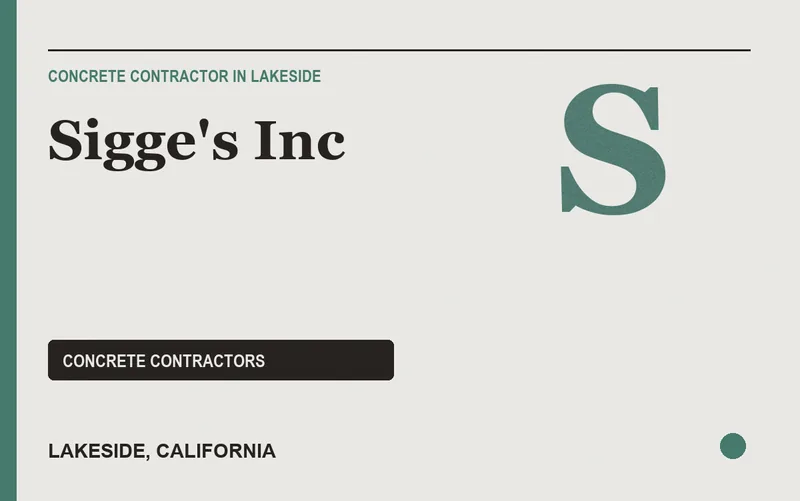 Sigge's Inc in Lakeside, California