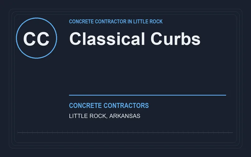 Classical Curbs in Little Rock, Arkansas