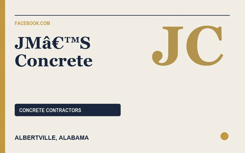 JMâ€™S Concrete in Albertville, Alabama
