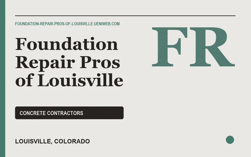 Foundation Repair Pros of Louisville in Louisville, Colorado