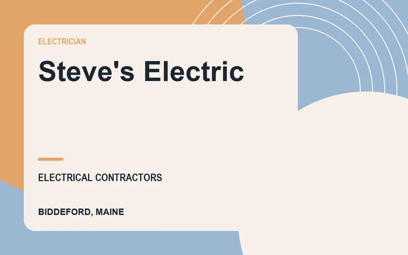 Steve's Electric in Biddeford, Maine