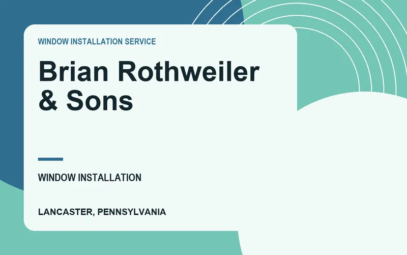 Brian Rothweiler & Sons in Lancaster, Pennsylvania