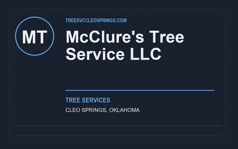 McClure's Tree Service LLC in Cleo Springs, Oklahoma
