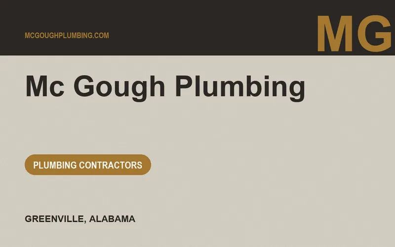 Mc Gough Plumbing in Greenville, Alabama