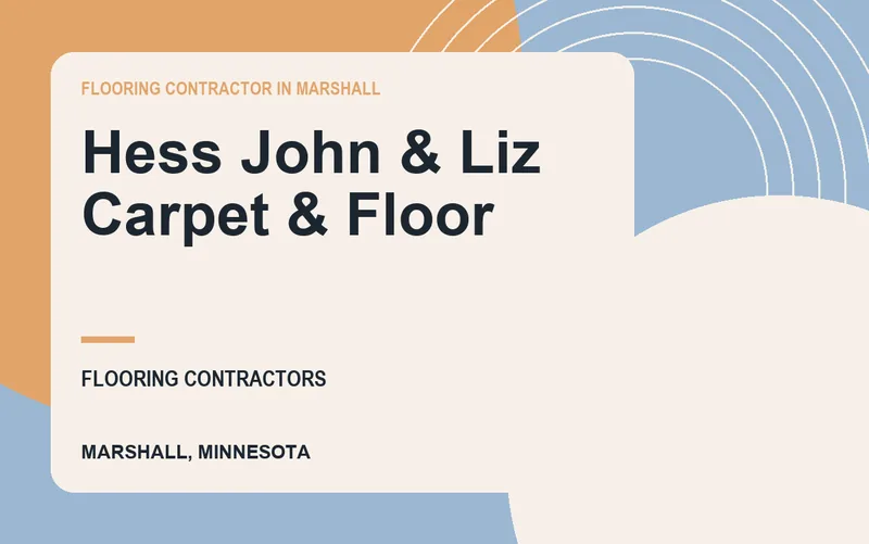 Hess John & Liz Carpet & Floor in Marshall, Minnesota