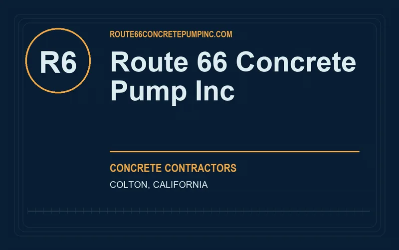 Route 66 Concrete Pump Inc in Colton, California
