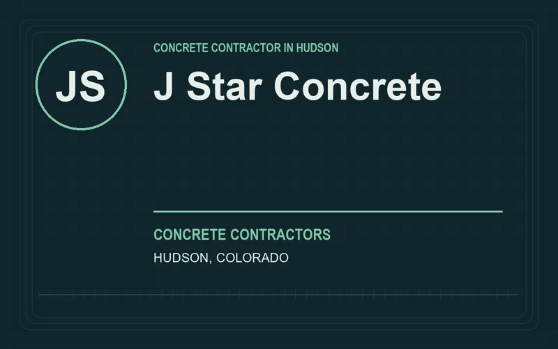 J Star Concrete in Hudson, Colorado