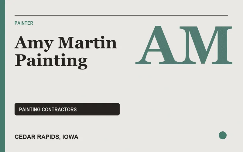Amy Martin Painting in Cedar Rapids, Iowa