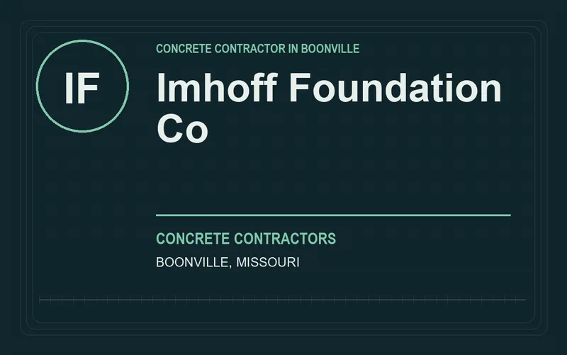Imhoff Foundation Co in Boonville, Missouri