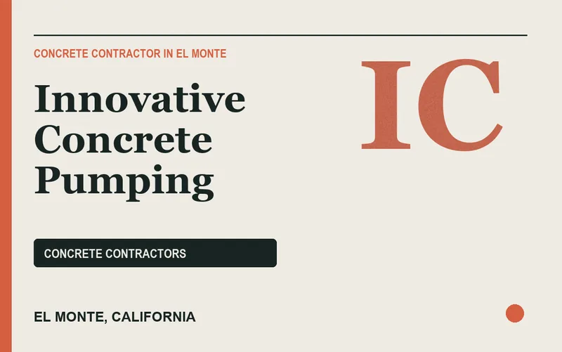 Innovative Concrete Pumping in El Monte, California