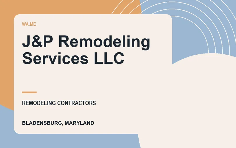 J&P Remodeling Services LLC in Bladensburg, Maryland