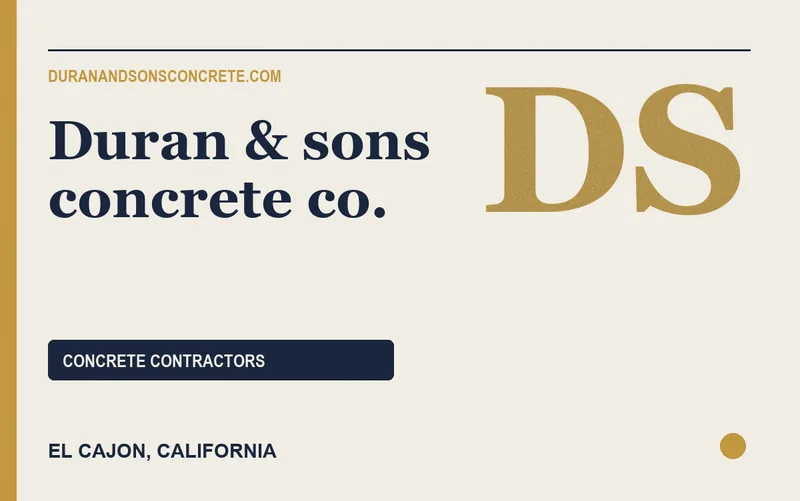 Duran & sons concrete co. in El Cajon, California