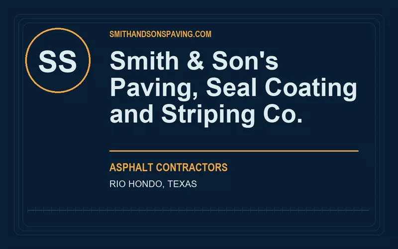Smith & Son's Paving, Seal Coating and Striping Co. in Rio Hondo, Texas