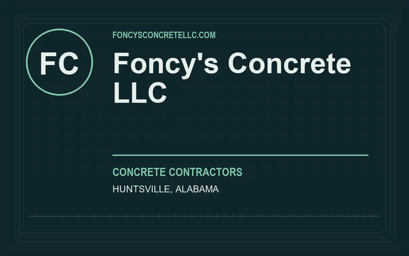 Foncy's Concrete LLC in Huntsville, Alabama