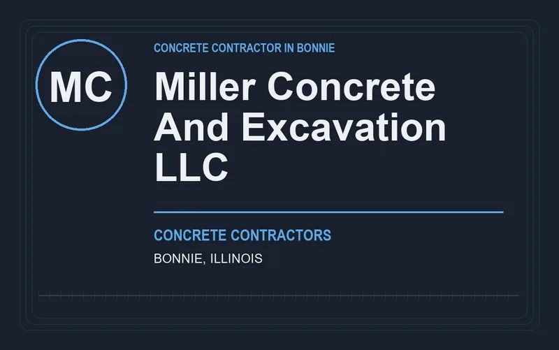 Miller Concrete And Excavation LLC in Bonnie, Illinois