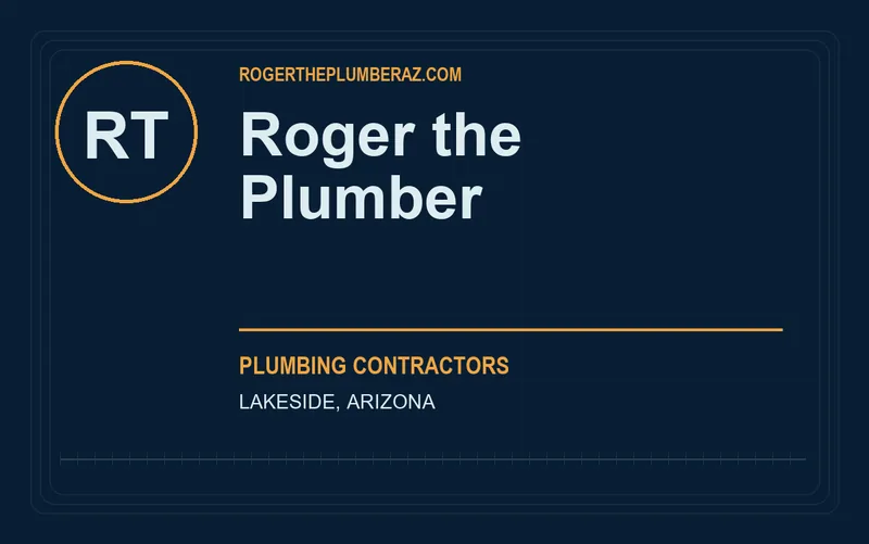 Roger the Plumber in Lakeside, Arizona