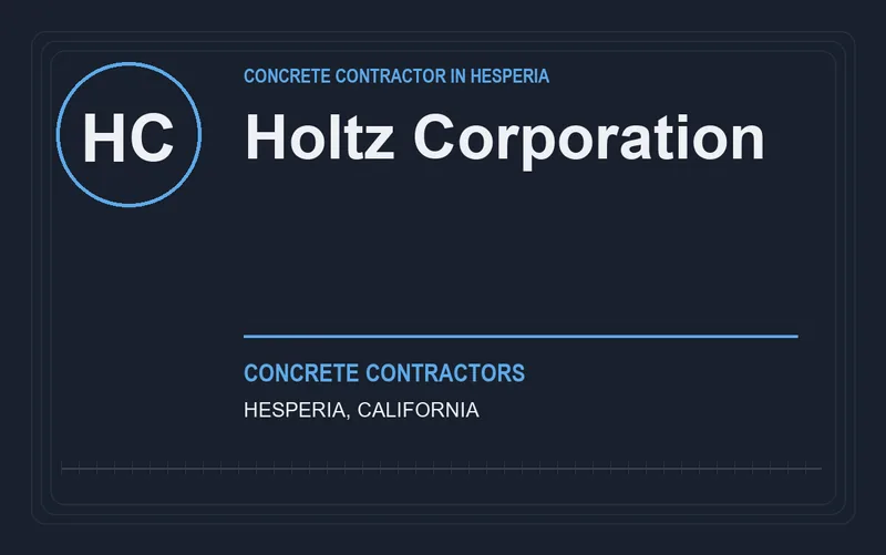 Holtz Corporation in Hesperia, California