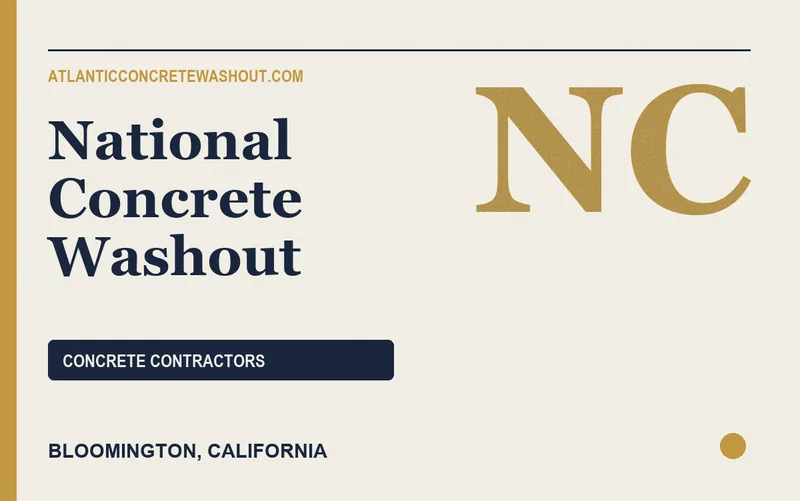 National Concrete Washout in Bloomington, California