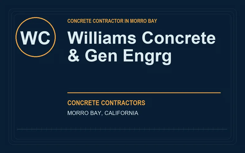 Williams Concrete & Gen Engrg in Morro Bay, California