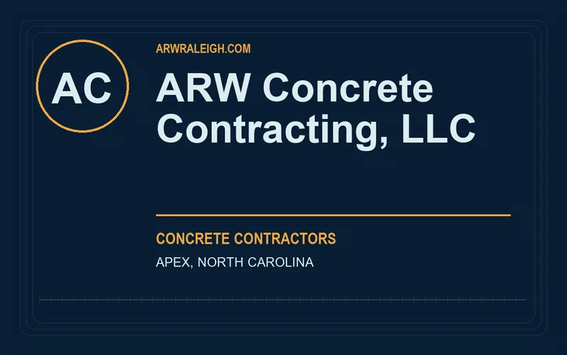 ARW Concrete Contracting, LLC in Apex, North Carolina