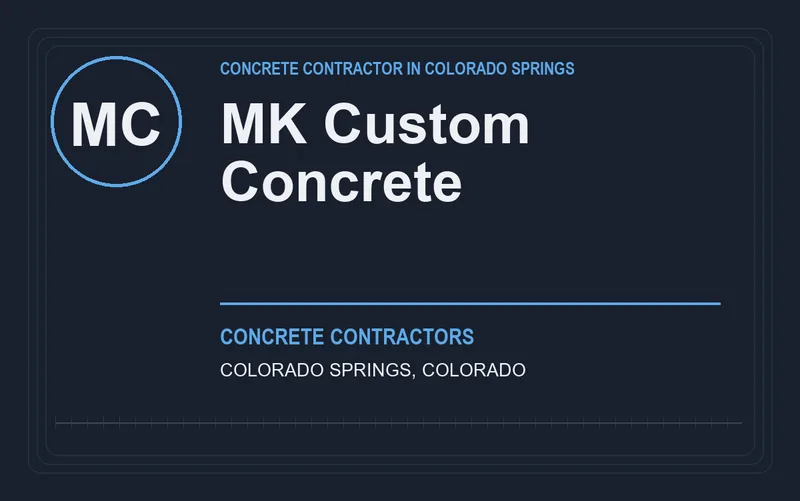 MK Custom Concrete in Colorado Springs, Colorado