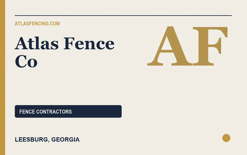 Atlas Fence Co in Leesburg, Georgia