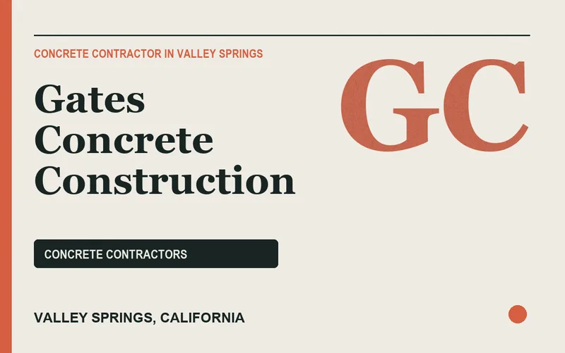 Gates Concrete Construction in Valley Springs, California