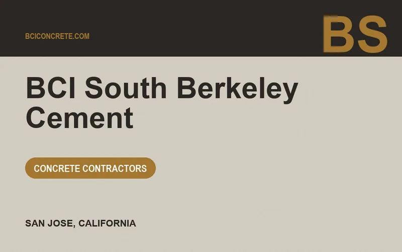 BCI South Berkeley Cement in San Jose, California
