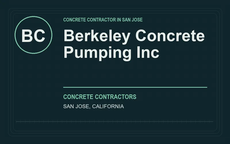 Berkeley Concrete Pumping Inc in San Jose, California