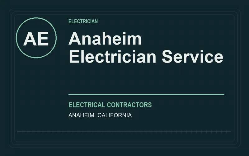 Anaheim Electrician Service in Anaheim, California