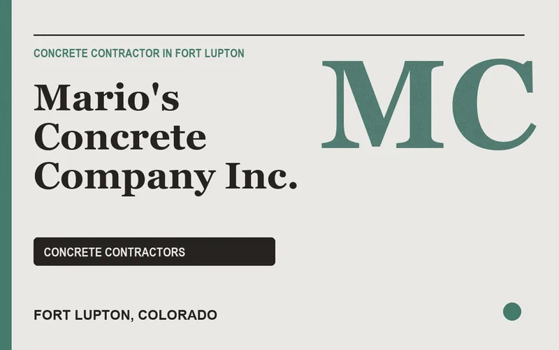 Mario's Concrete Company Inc. in Fort Lupton, Colorado