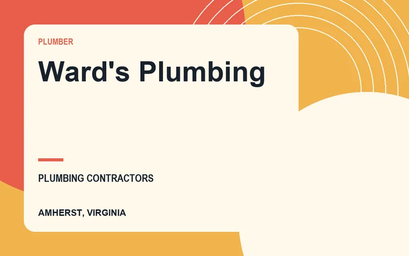 Ward's Plumbing in Amherst, Virginia
