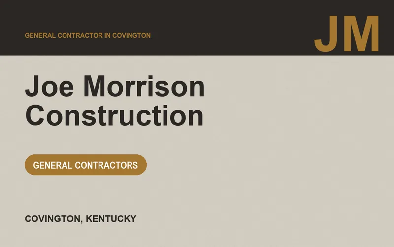 Joe Morrison Construction in Covington, Kentucky