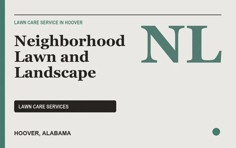 Neighborhood Lawn and Landscape in Hoover, Alabama