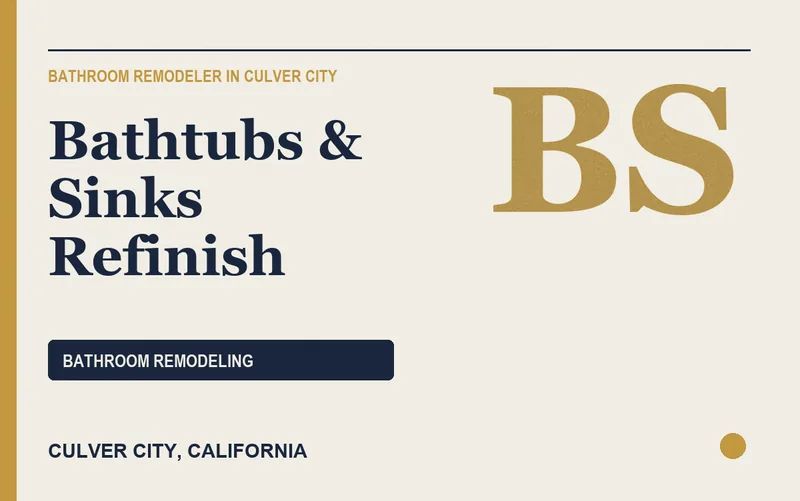 Bathtubs & Sinks Refinish in Culver City, California