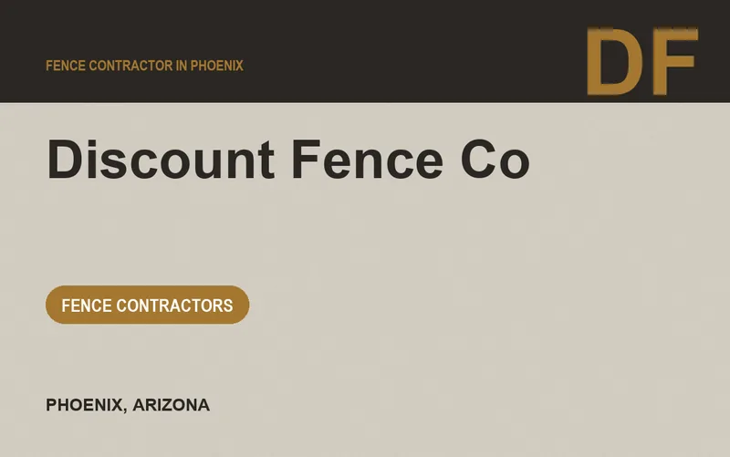 Discount Fence Co in Phoenix, Arizona