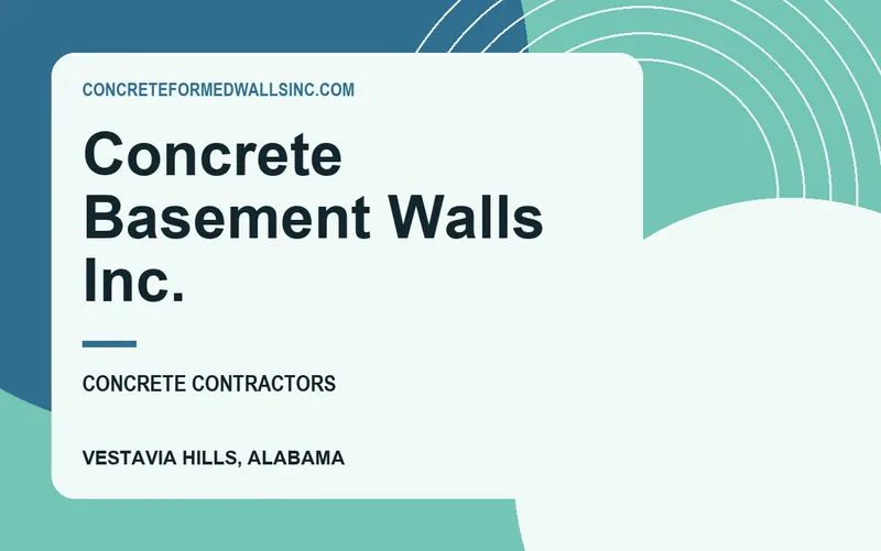 Concrete Basement Walls Inc. in Vestavia Hills, Alabama