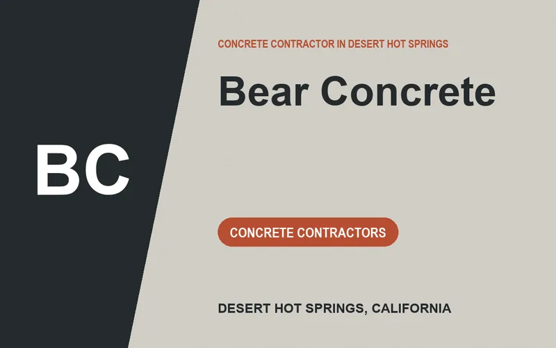 Bear Concrete in Desert Hot Springs, California