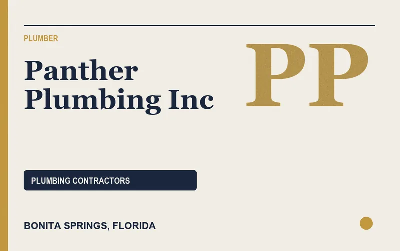 Panther Plumbing Inc in Bonita Springs, Florida