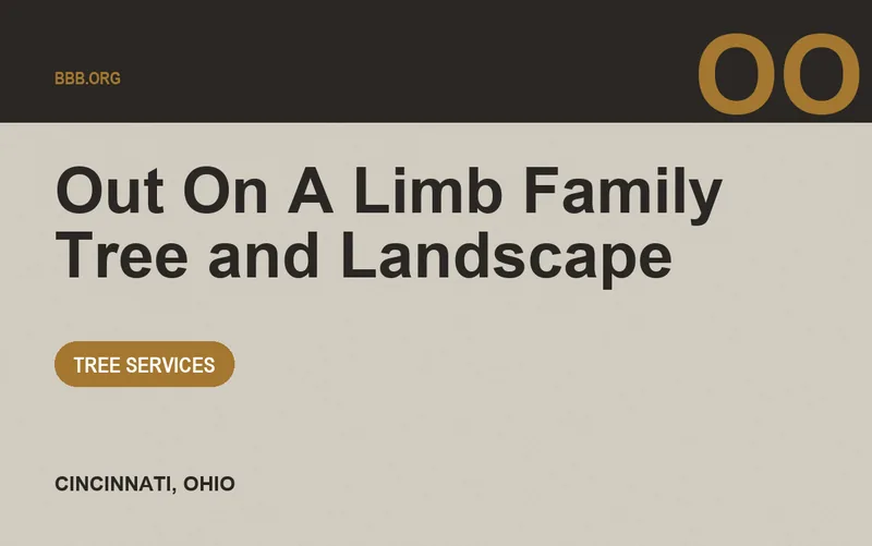 Out On A Limb Family Tree and Landscape in Cincinnati, Ohio