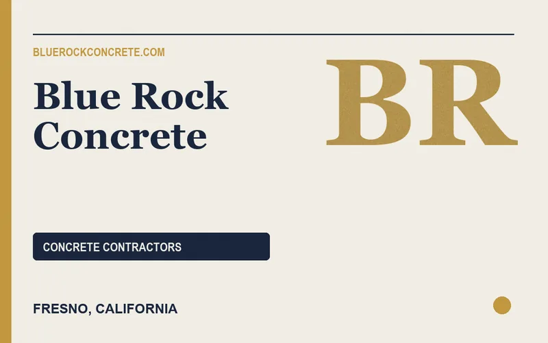 Blue Rock Concrete in Fresno, California