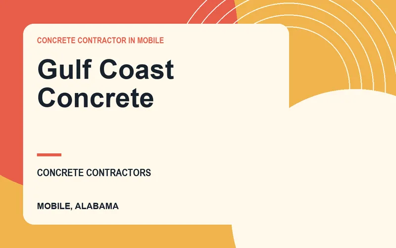 Gulf Coast Concrete in Mobile, Alabama