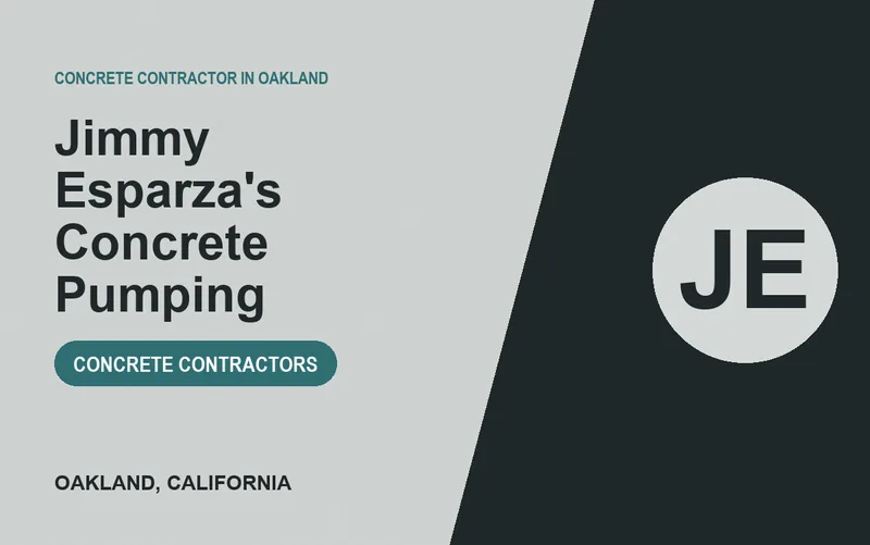 Jimmy Esparza's Concrete Pumping in Oakland, California