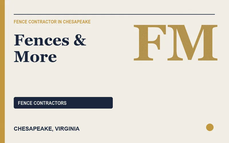 Fences & More in Chesapeake, Virginia