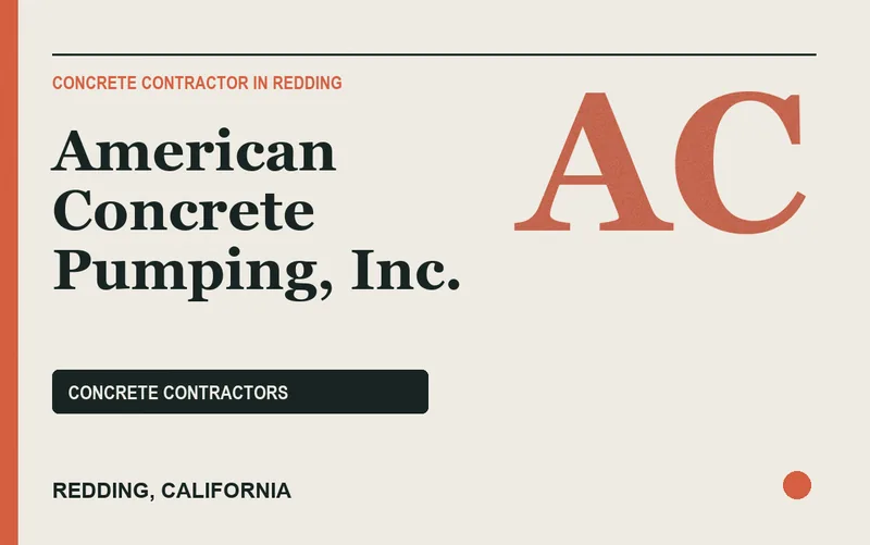 American Concrete Pumping, Inc. in Redding, California