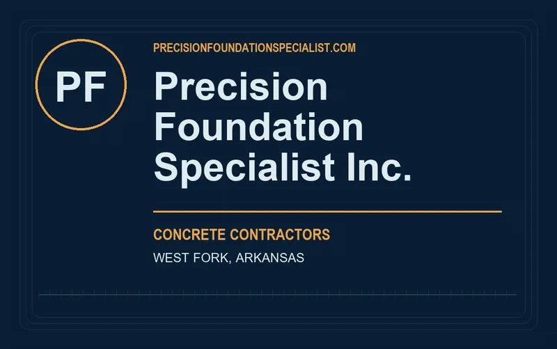 Precision Foundation Specialist Inc. in West Fork, Arkansas