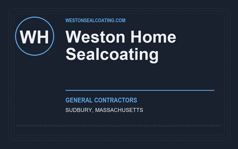 Weston Home Sealcoating in Sudbury, Massachusetts